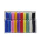 Colored Household Candles Set (80 Pack) – Multi-Color Ritual, Prayer & Spiritual Candles