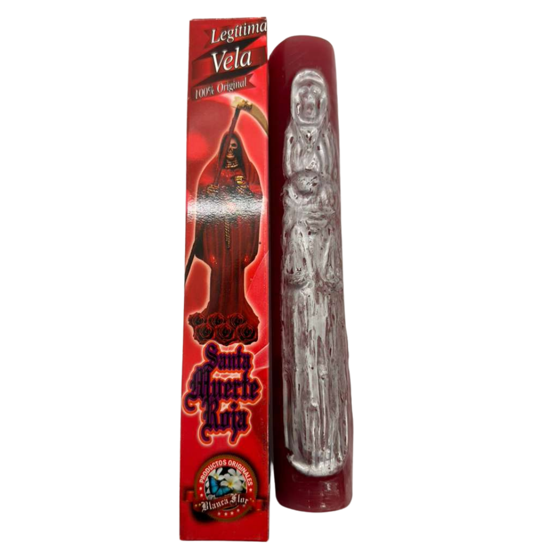 Red Santa Muerte Candle | Vela Roja for Love & Attraction