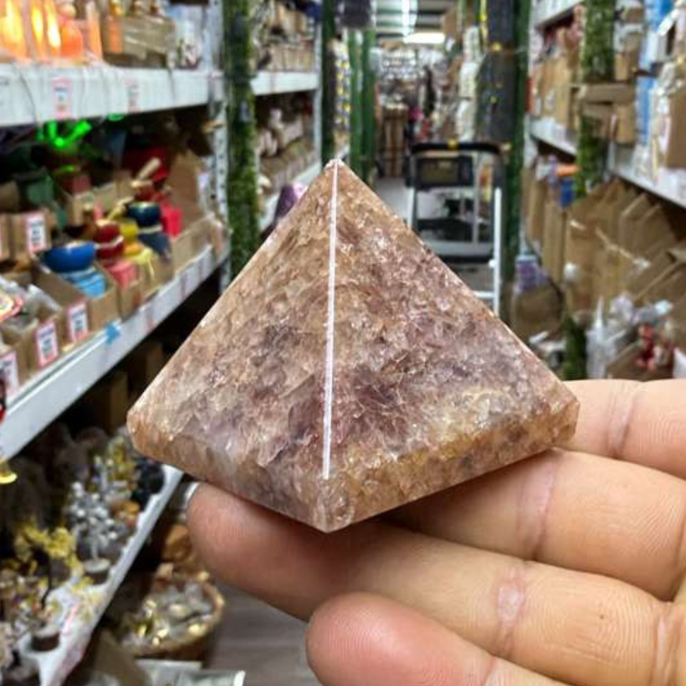 Strawberry Quartz Pyramid – Crystal for Love, Self-Love & Heart Harmony