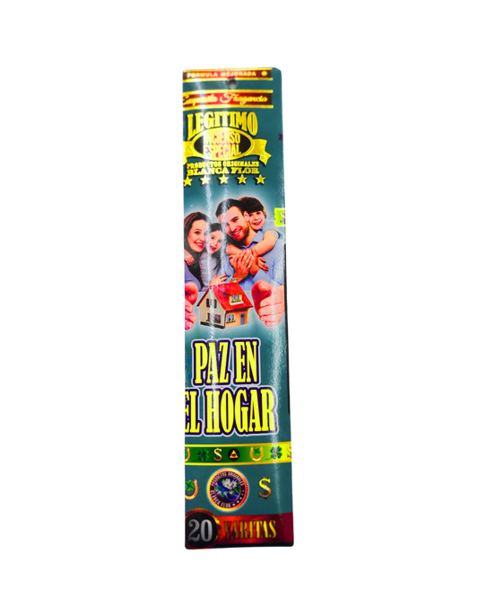 Legítimo Peace at Home Incense – Spiritual Cleansing for Harmony, Calm & Family Unity