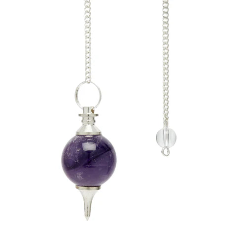 Siddha Sphere Amethyst Dowsing Pendulum