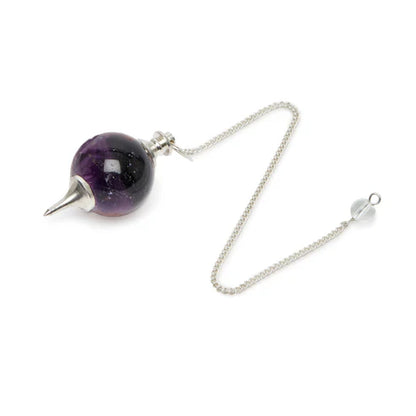 Siddha Sphere Amethyst Dowsing Pendulum