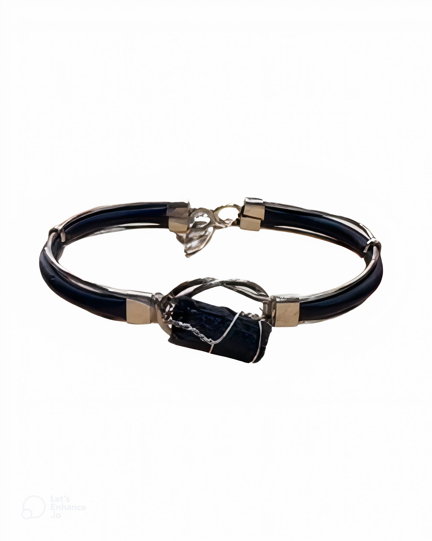 Black Tourmaline Bracelet – Handmade Sterling Silver Protection Jewelry for Grounding & Energy Shielding