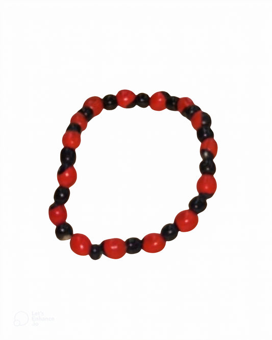 Huayruro Seed Baby Bracelet – Newborn Protection Talisman Against Evil Eye & Negativity