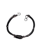 Black Tourmaline Bracelet – Handmade Sterling Silver Protection Jewelry for Grounding & Energy Shielding