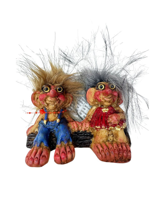 Troll Couple for Love & Commitment – Magical Troll Novios Figurines