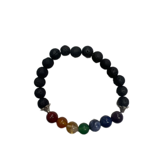 Seven Chakras Bracelet - Natural Stone Beads for Energy Balance