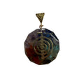 Seven Chakras Orgonite Pendant Necklace – Healing Crystal Energy Amulet for Balance