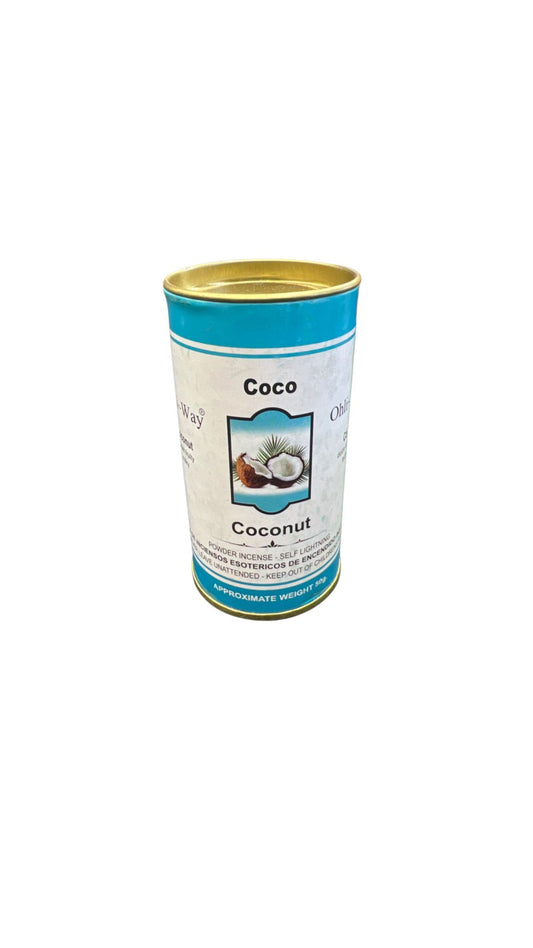 Coconut Self-Lighting Incense Powder: A Tropical Escape