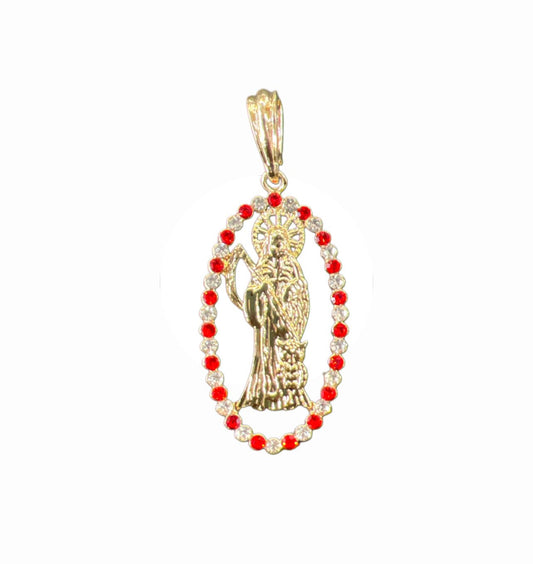 Sta Muerte/Holy Death Aurora Borealis Pendant – Spiritual Protection & Guidance