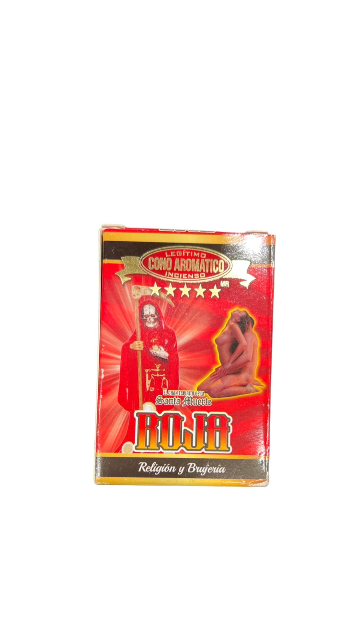 Santa Muerte Red Incense Cones – Set of 12 for Love and Passion Rituals