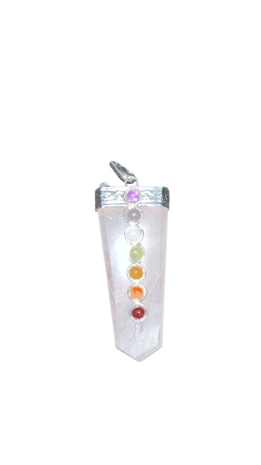 Pendant Rose Quartz 7 Chakras – Healing Energy & Spiritual Balance Jewelry