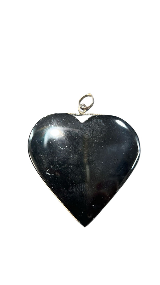 Pendant Black Obsidian Heart – Protection, Healing & Emotional Balance Jewelry