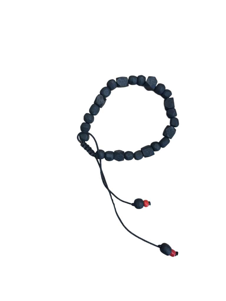 Azabache Evil Eye Bracelet – Unisex Adjustable Black Spiritual Jewelry, Handmade Jet Crystal Stone