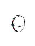 Azabache Protection Bracelet – Adjustable Jet Beads with St. Benedict Cross Charm