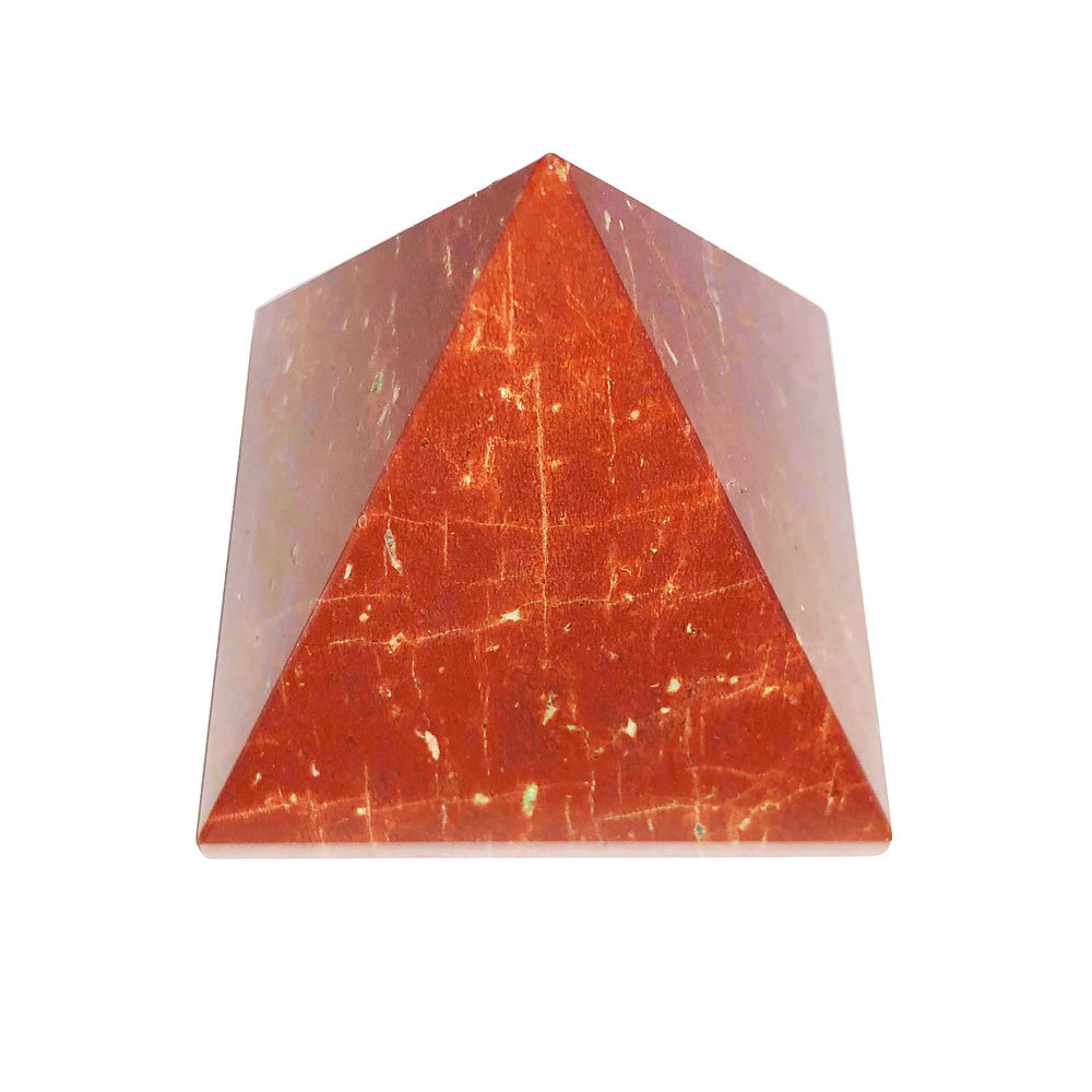 Red Jasper Pyramid Crystal – Grounding & Strength Gemstone for Vitality